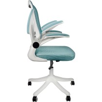 siafu Silla ejecutiva Moderna ergonómica con Respaldo reclinable y reposabrazos acolchonado abatible (Azul)