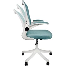 siafu Silla ejecutiva Moderna ergonómica con Respaldo reclinable y reposabrazos acolchonado abatible (Azul)