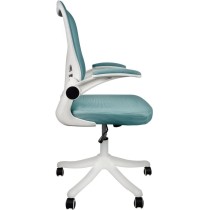 siafu Silla ejecutiva Moderna ergonómica con Respaldo reclinable y reposabrazos acolchonado abatible (Azul)