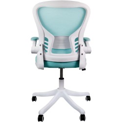 siafu Silla ejecutiva Moderna ergonómica con Respaldo reclinable y reposabrazos acolchonado abatible (Azul)