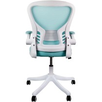 siafu Silla ejecutiva Moderna ergonómica con Respaldo reclinable y reposabrazos acolchonado abatible (Azul)