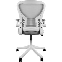 siafu Silla ejecutiva ergonómica con Respaldo reclinable y reposabrazos acolchonado abatible (Gris)