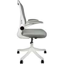 siafu Silla ejecutiva ergonómica con Respaldo reclinable y reposabrazos acolchonado abatible (Gris)