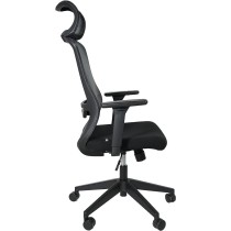OFIK Silla Ejecutiva de Escritorio para Oficina de Respaldo Mesh y Asiento de Tela Modelo H7 (Negro)