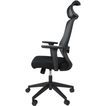 OFIK Silla Ejecutiva de Escritorio para Oficina de Respaldo Mesh y Asiento de Tela Modelo H7 (Negro)