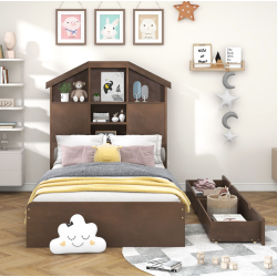 Cama individual Terracota