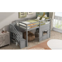 Cama niño Grey hut