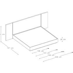 Cama King size Giulia
