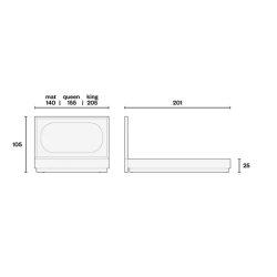 Cama  king size Gabriella
