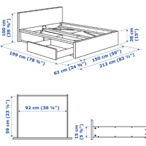 Cama matrimonial Sophie