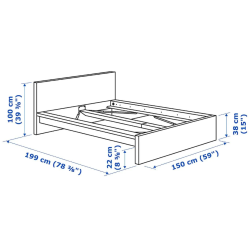 Cama matrimonial Capucine