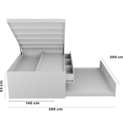 Cama matrimonial Maëlys