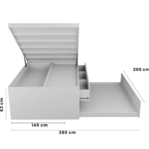 Cama matrimonial Maëlys