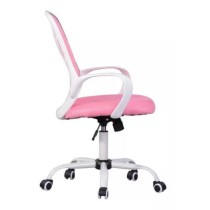 Silla De Oficina Rosa Ergonomica Giratoria