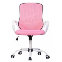 Silla De Oficina Rosa Ergonomica Giratoria