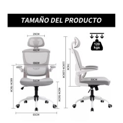Homemake Furniture Silla De Oficina GriS