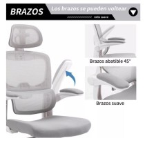 Homemake Furniture Silla De Oficina GriS