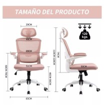 Silla De Oficina Rosa Ergonómico