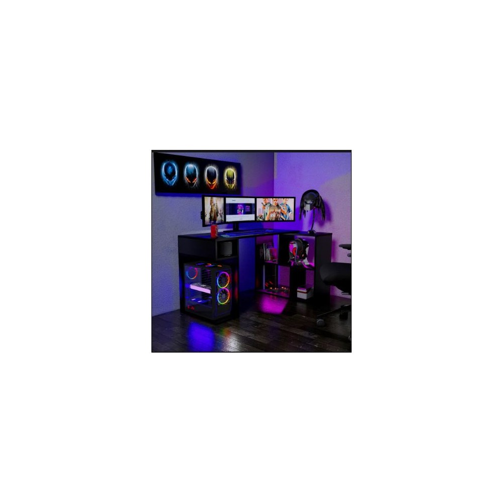 Escritorio Gamer en L