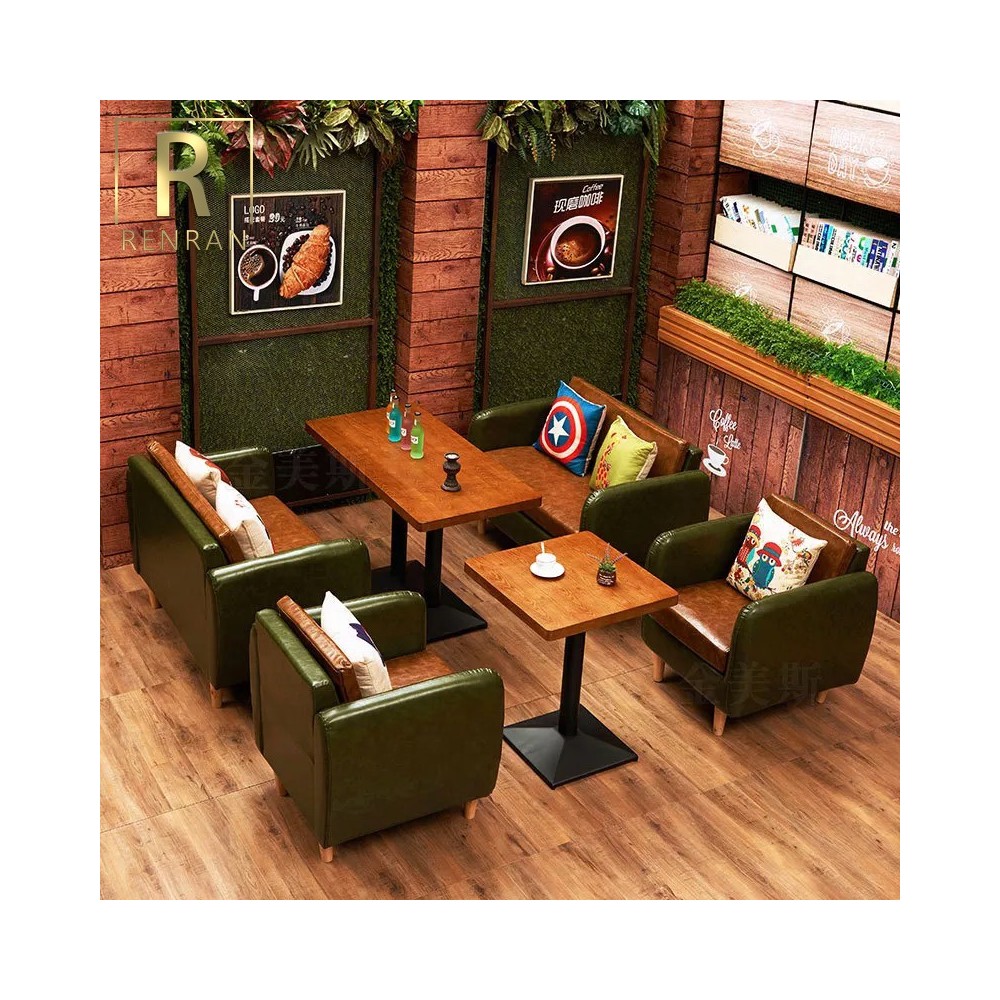 Source Popular diseño encantador café restaurante muebles tela sofá